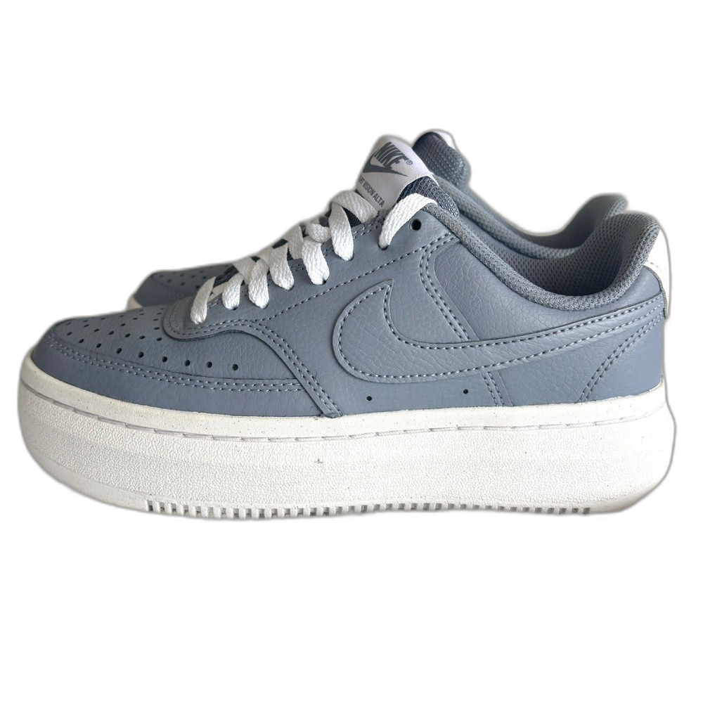 Nike Court Vision Alta LTR Size 6 Womens Ashen Slate/White - Picture 2 of 9